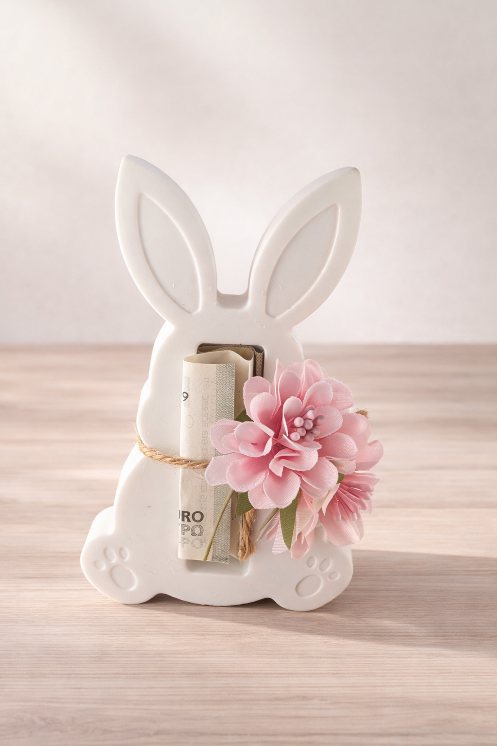 Geschenkehalter „Häschen“ – für Geldschein oder Schokoriegel